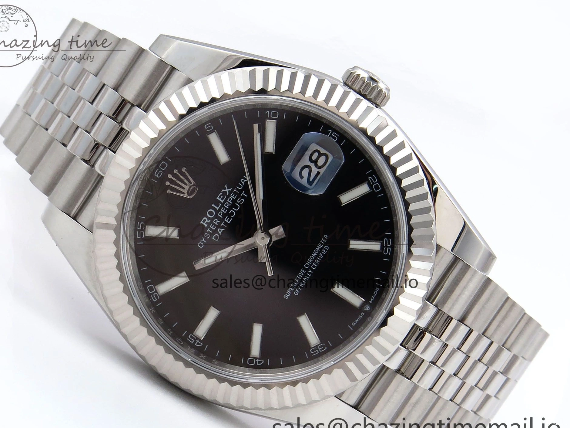 Stick DateJust Bracelet 41 Edition EWEF 126334 Best A3235 on Dial Jubilee Black 0515